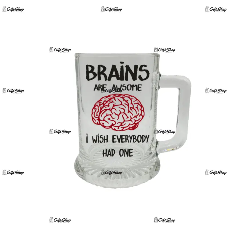 Brain are awsome, halba cu mesaj